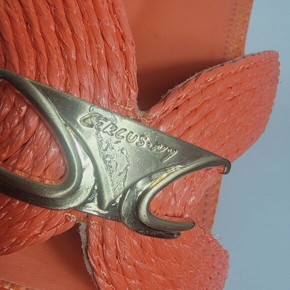 NEW Sam Edelman Circus NY Joella Weave Slide Sandal Orange Size 7.5 - Picture 6 of 9